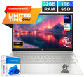 2025 HP 15.6" Laptop Computer Touch 10-Core Intel i5 32GB RAM 1TB SSD Office2024