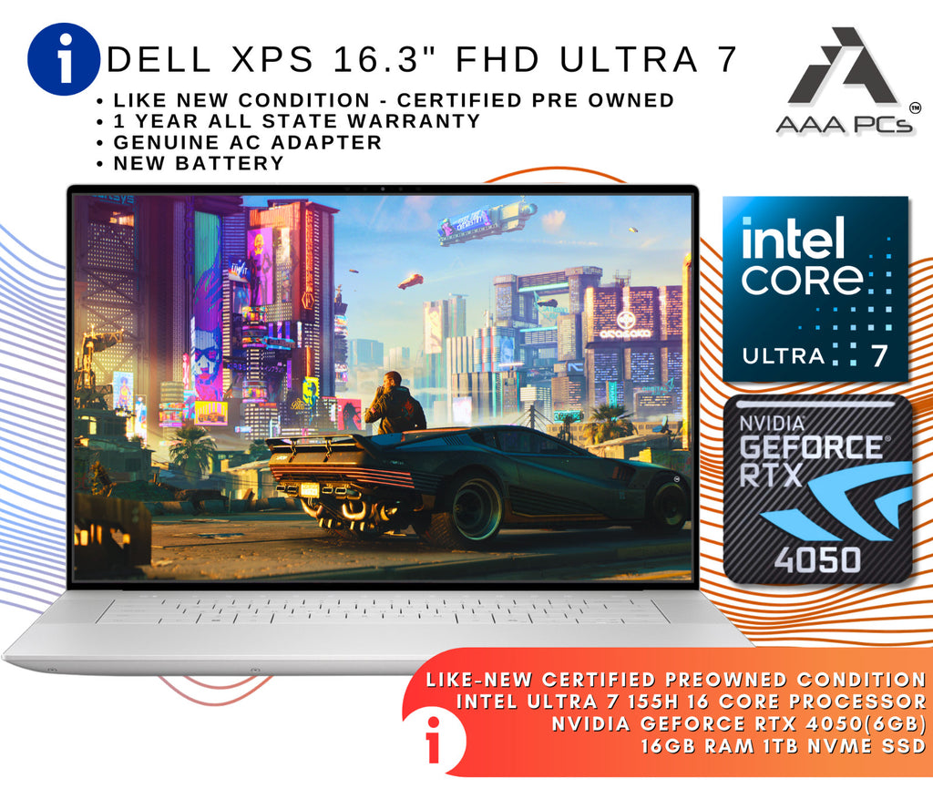 Ultimate Dell Gaming Laptop - Intel Ultra 7 4.8GHz 16GB DDR5 RAM 1TB NVIDIA RTX