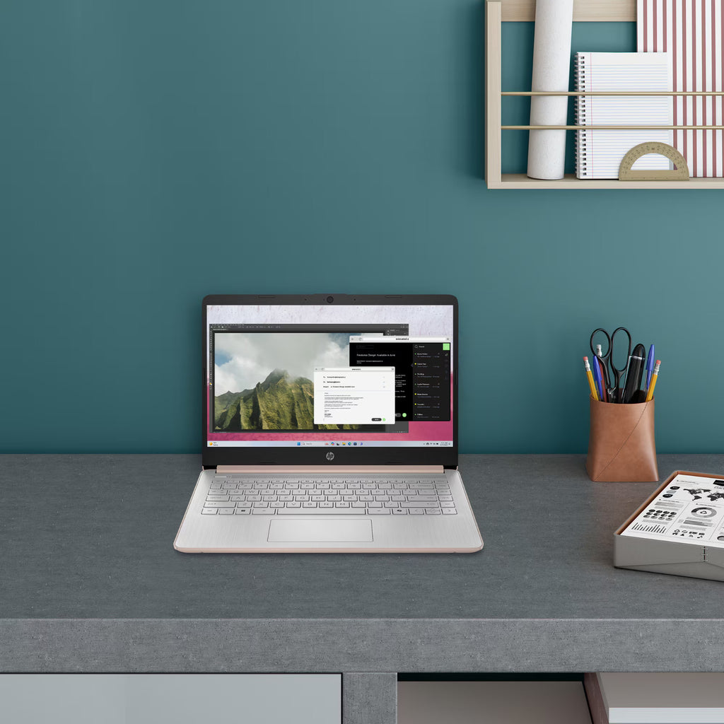 2025 HP Laptop Computer 14 Quad-Core Intel Processor 16GB RAM 628GB Storage