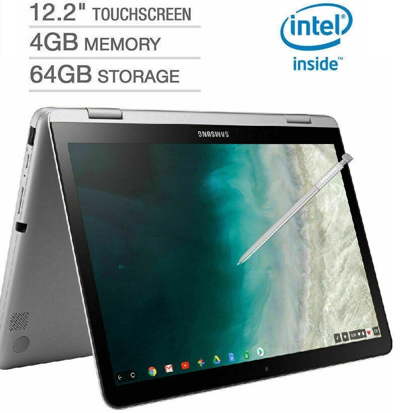 🎁NEW Samsung 12.2" FHD 2-in-1 Touch Chromebook Plus V2 Celeron/4GB/64GB+Pen🔥