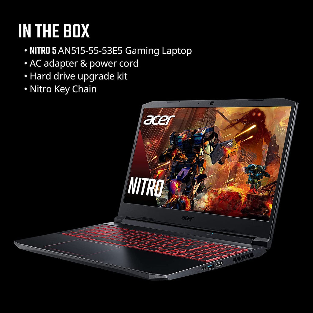 🎁NEW Acer Nitro 5 15.6 FHD Intel i5-10300H/8G/256G RTX3050 Gaming Laptop+Sleeve