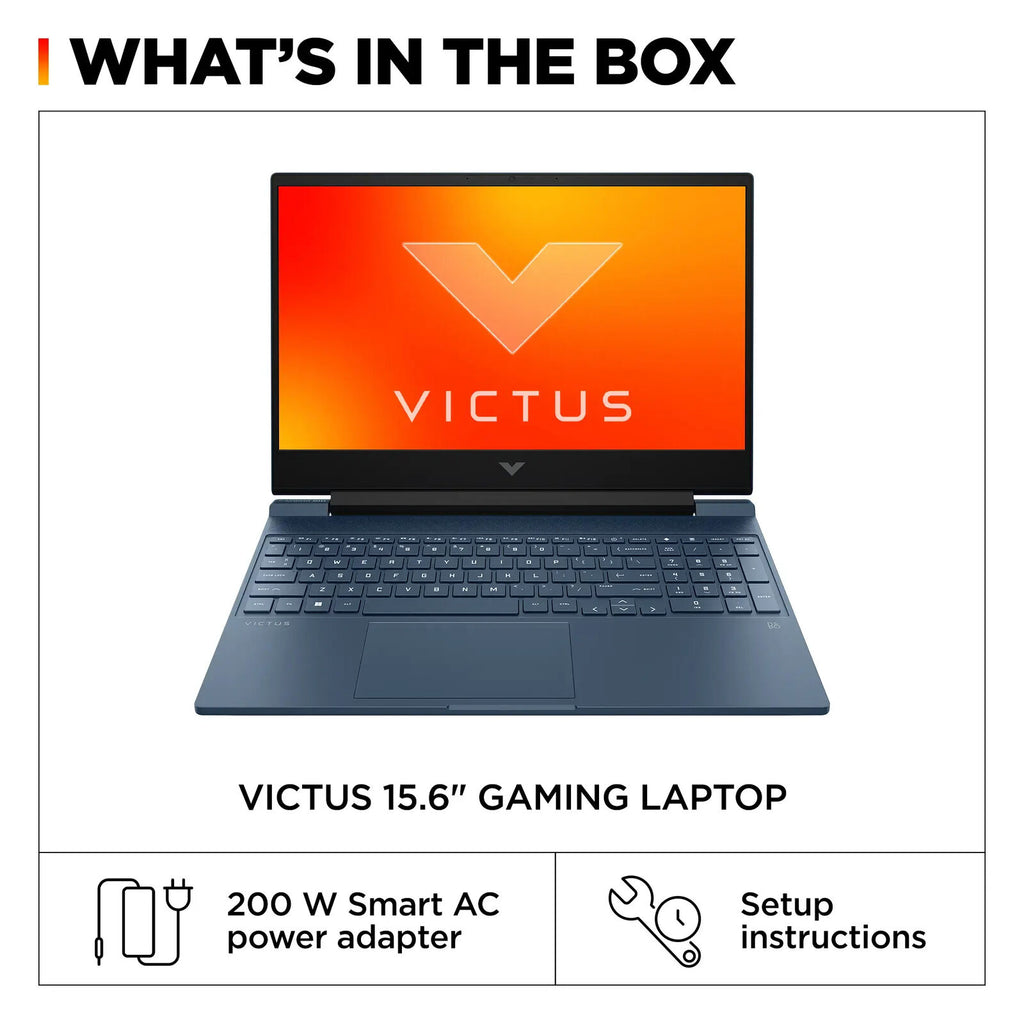 New HP Victus 15.6 Intel i5-12450H/8G/512G SSD/GeForceRTX3050 Gaming 15-FA0033DX 