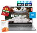 2025 Lenovo IdeaPad Laptop Computer 15.6 Intel Celeron 12GB RAM 256GB SSD MS 365