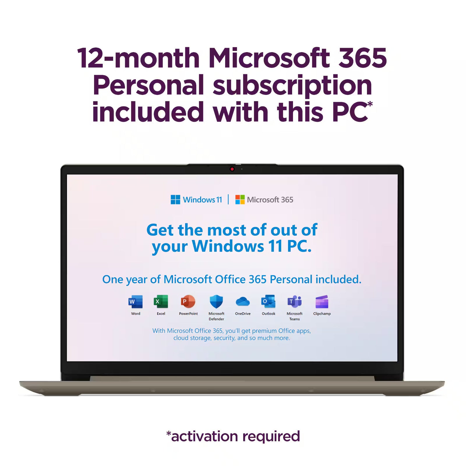 2025 Lenovo IdeaPad Laptop 15.6" 1-Yr MS 365 Intel Dual-Core 20GB RAM & 1TB SSD