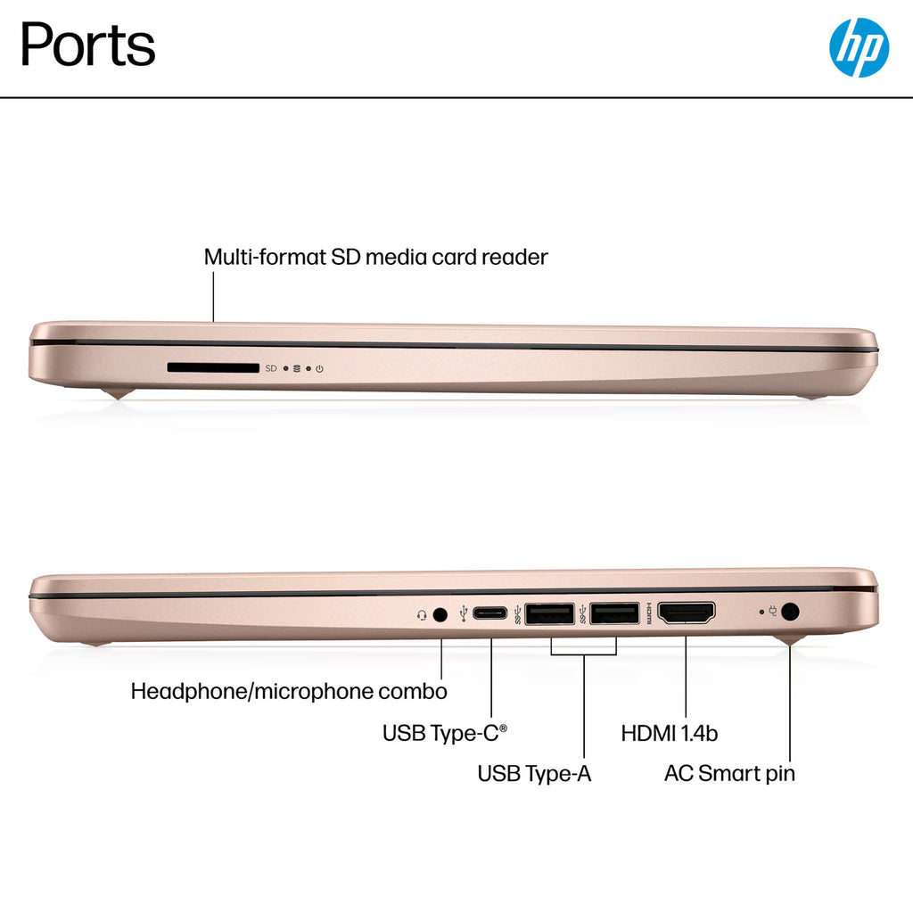 2025 HP Laptop Computer 14 Quad-Core Intel Processor 16GB RAM 628GB Storage