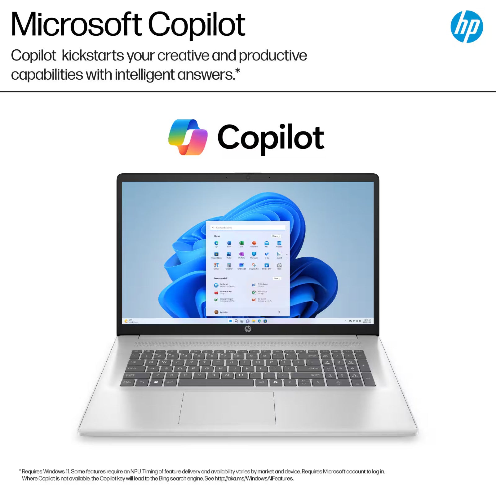 2025 HP 17 Laptop Computer Office 2024 Ryzen 5 8GB RAM & Up to 2TB SSD Win Pro