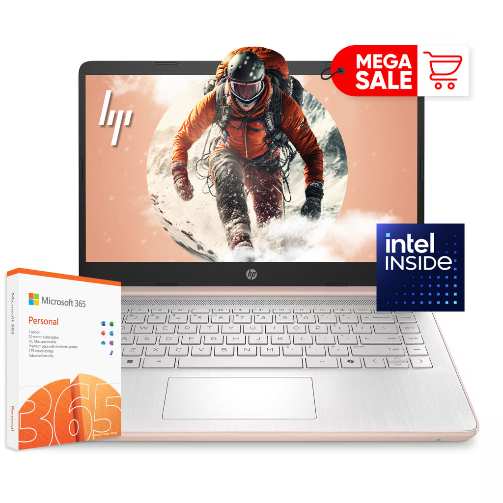 2025 Newest HP Laptop 14" Quad-Core Intel Processor Up to 16GB RAM 384GB Storage