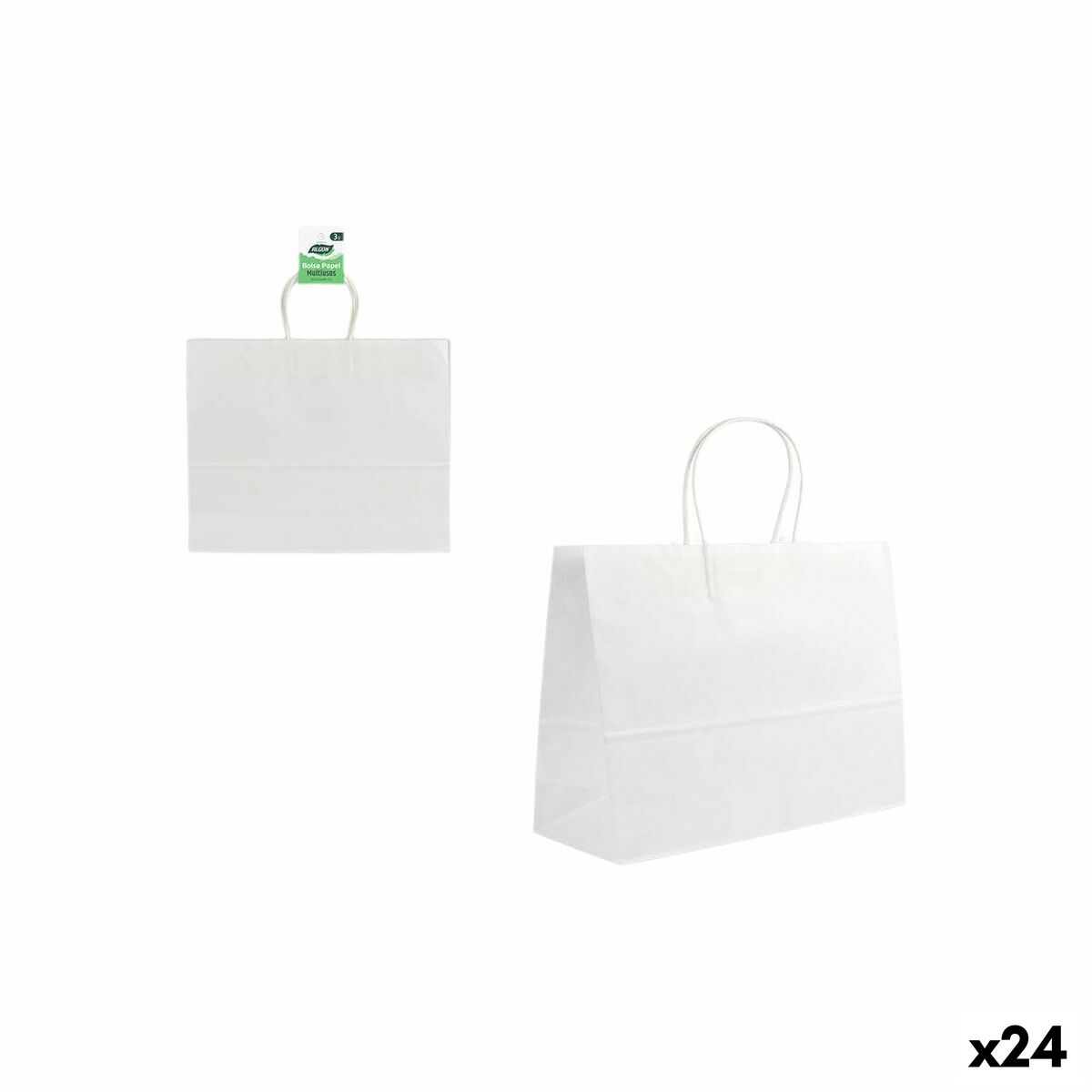 Algon Reusable Food Bags, White, 3 Pieces (24 Units)