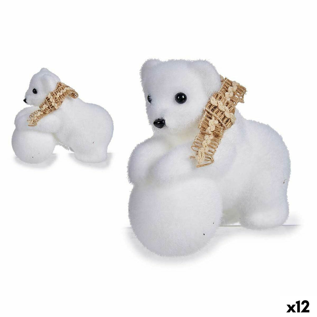 Christmas Ornament Krist+ K19121228 White 8 x 11 x 14 cm (12 Units)