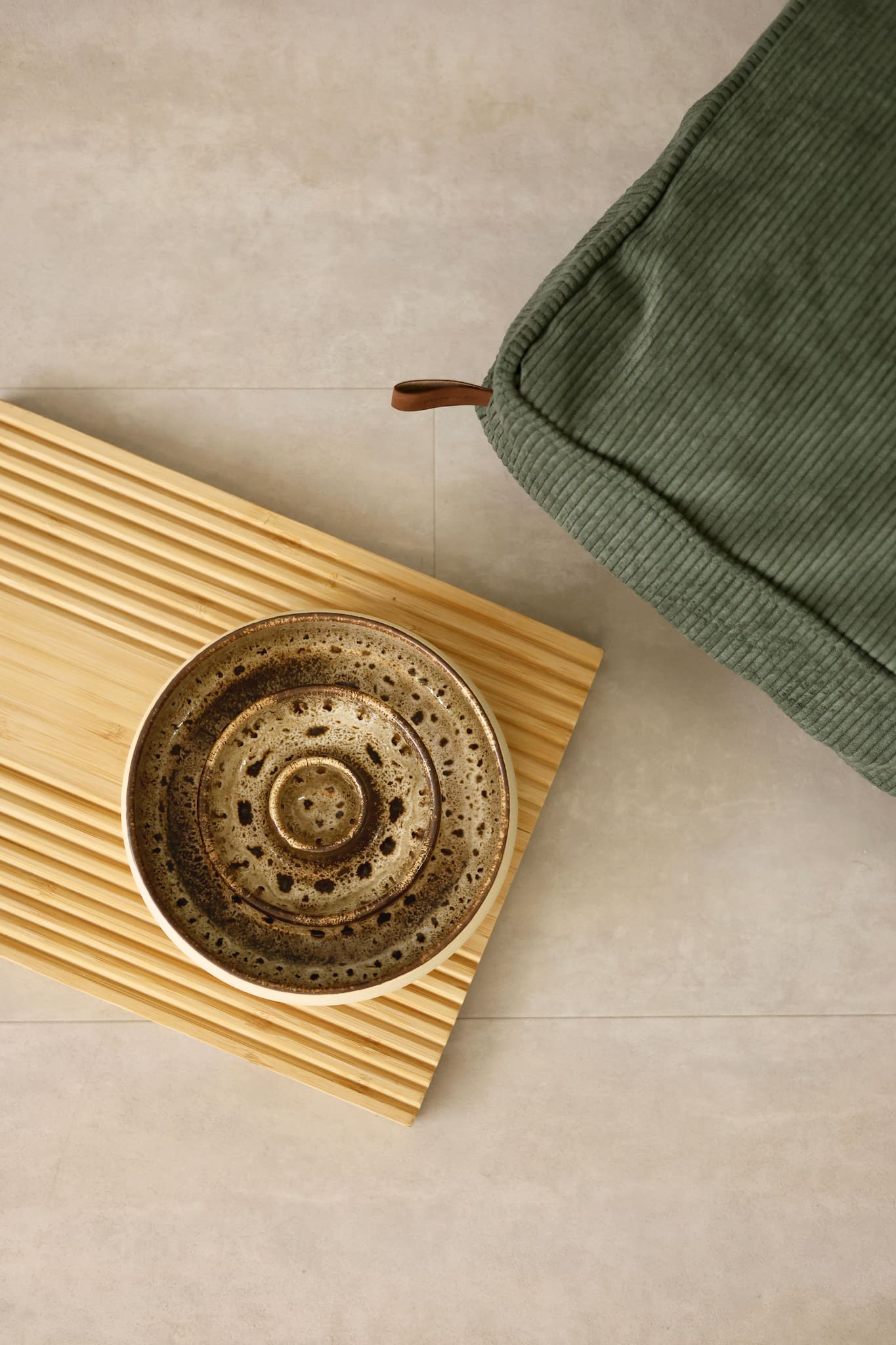 Slow feeder Handcrafted Ceramic Pet Bowl "Terra"