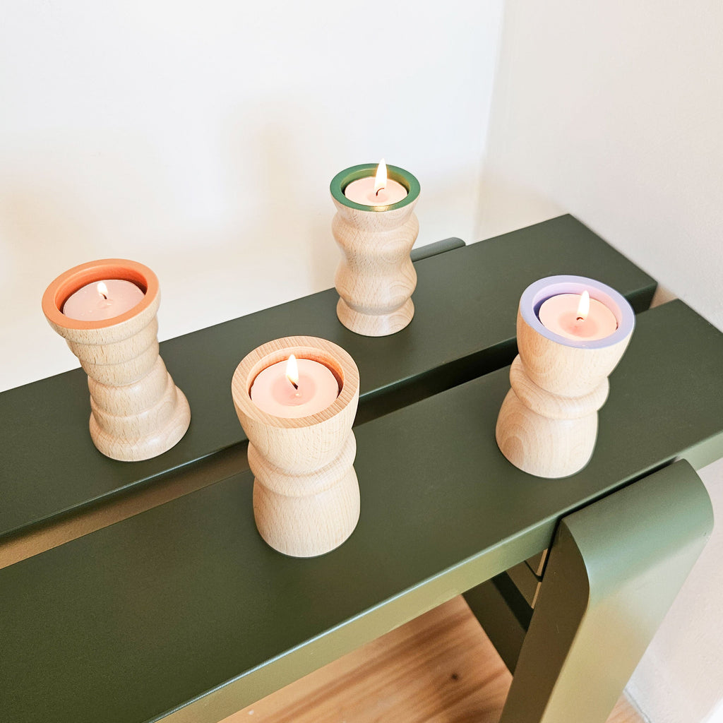 Turns 3 in 1 - Pure Wood III - Candle Holder / Tea Light Holder / Vase