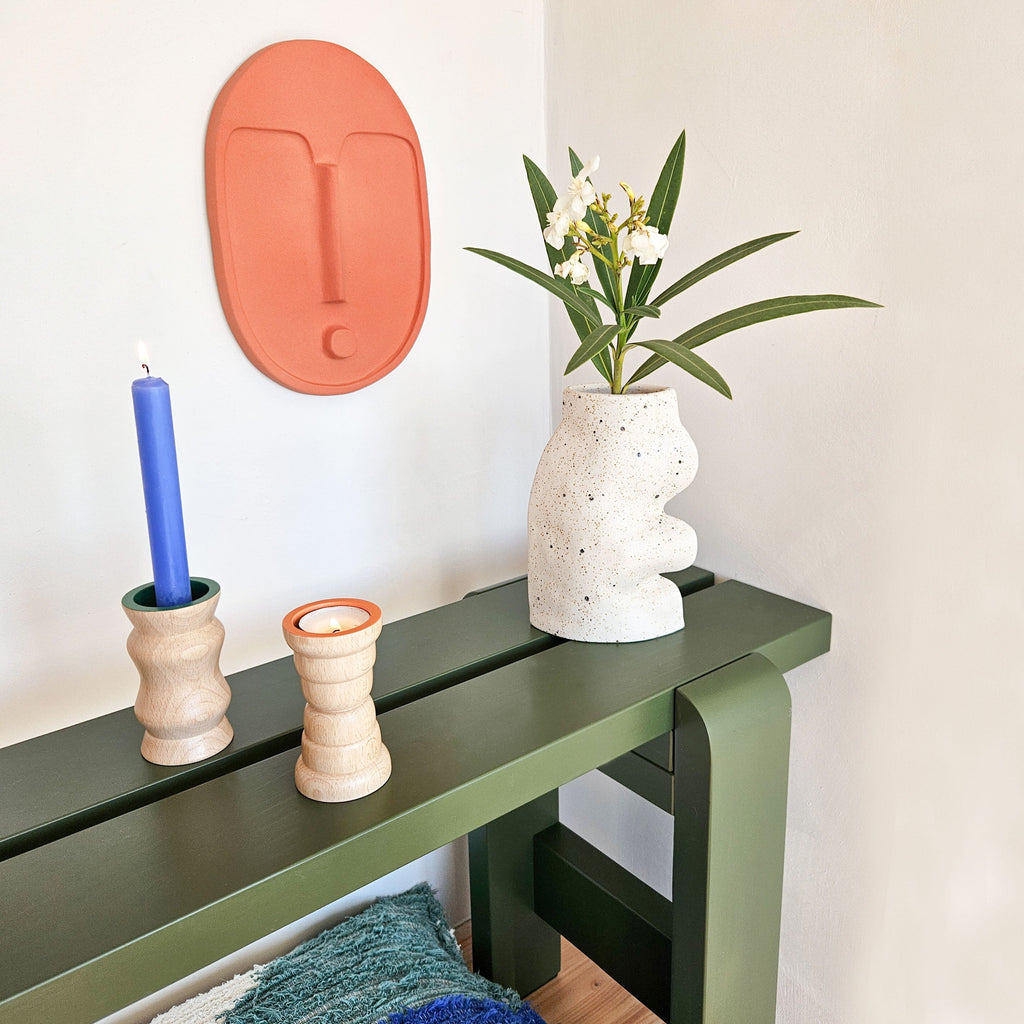 Vira 3 in 1 - Orange Finish - Candle Holder / Tea Light Holder / Vase