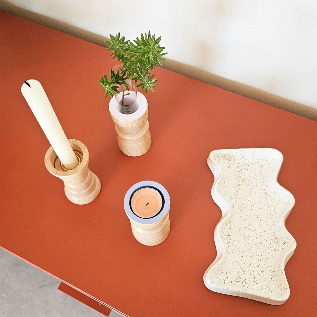 Vira 3 in 1 - Pure Wood II - Candle Holder / Tea Light Holder / Vase