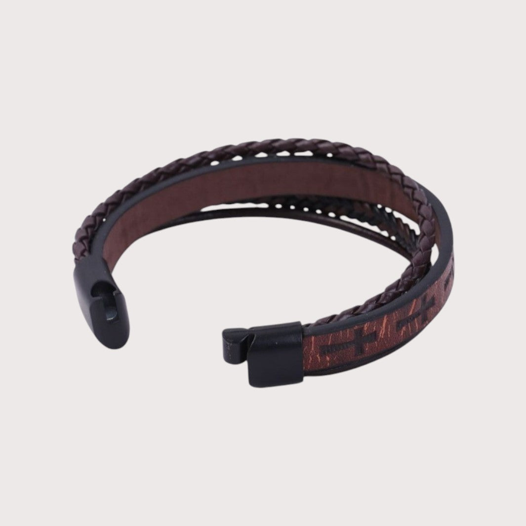 Pulseira Retro de Couro