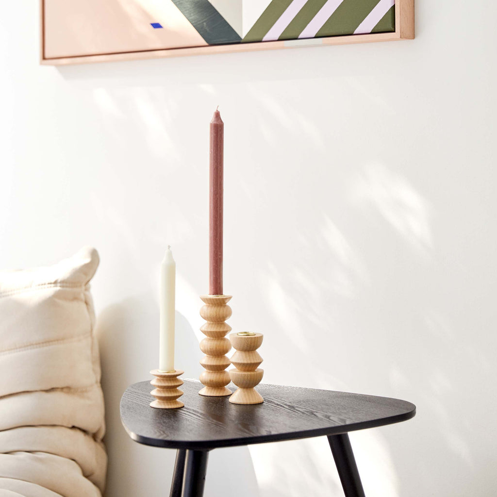 Totem Wooden Candle Holder - Medium Nº 3