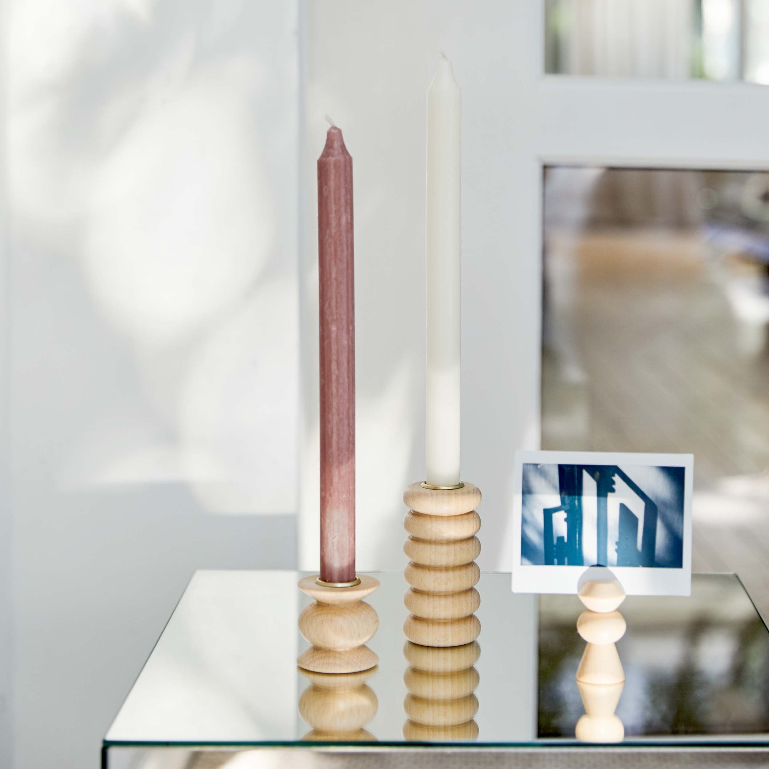 Totem Wooden Candle Holder - Short Nº 5