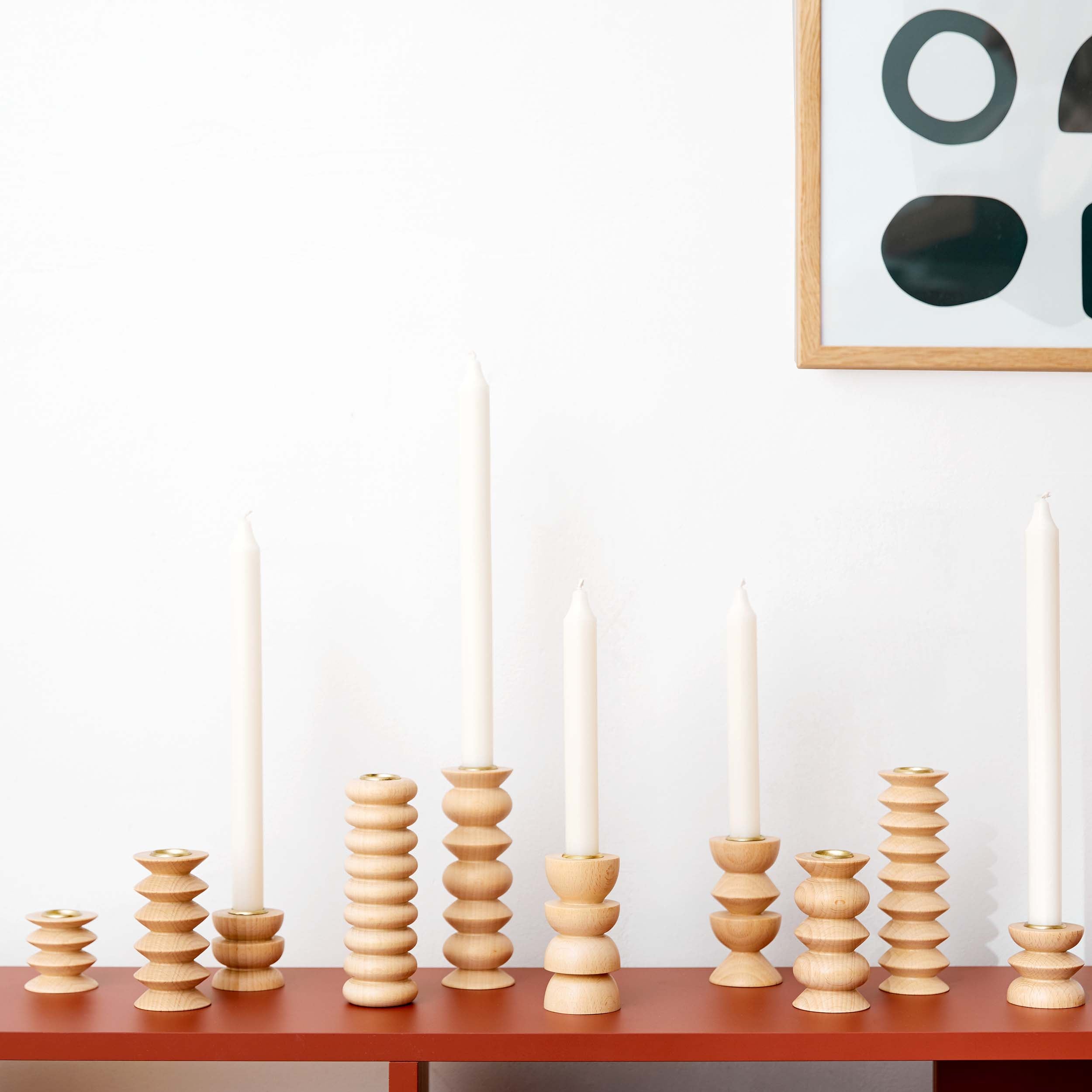 Totem Wooden Candle Holder - Tall Nº 2