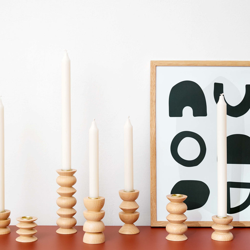 Totem Wooden Candle Holder - Tall Nº 5