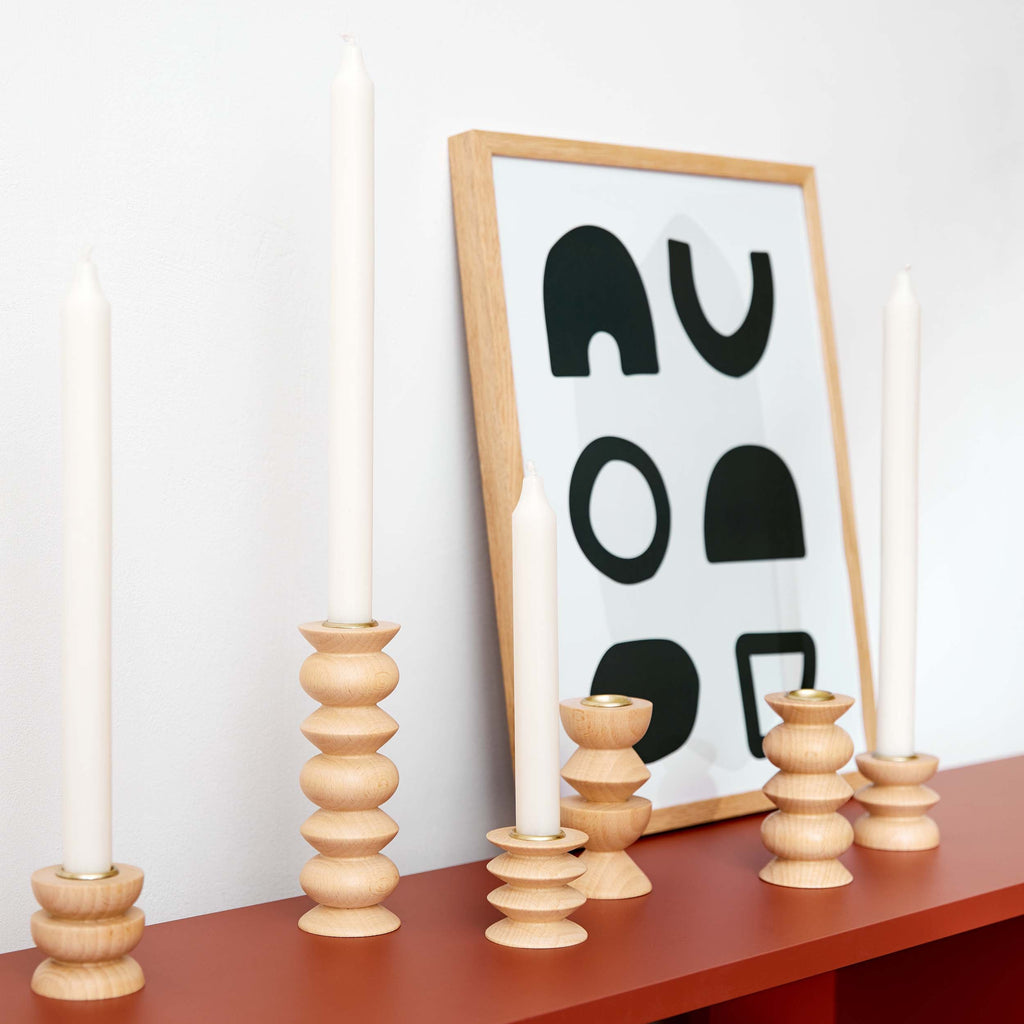 Totem Wooden Candle Holder - Medium Nº 5