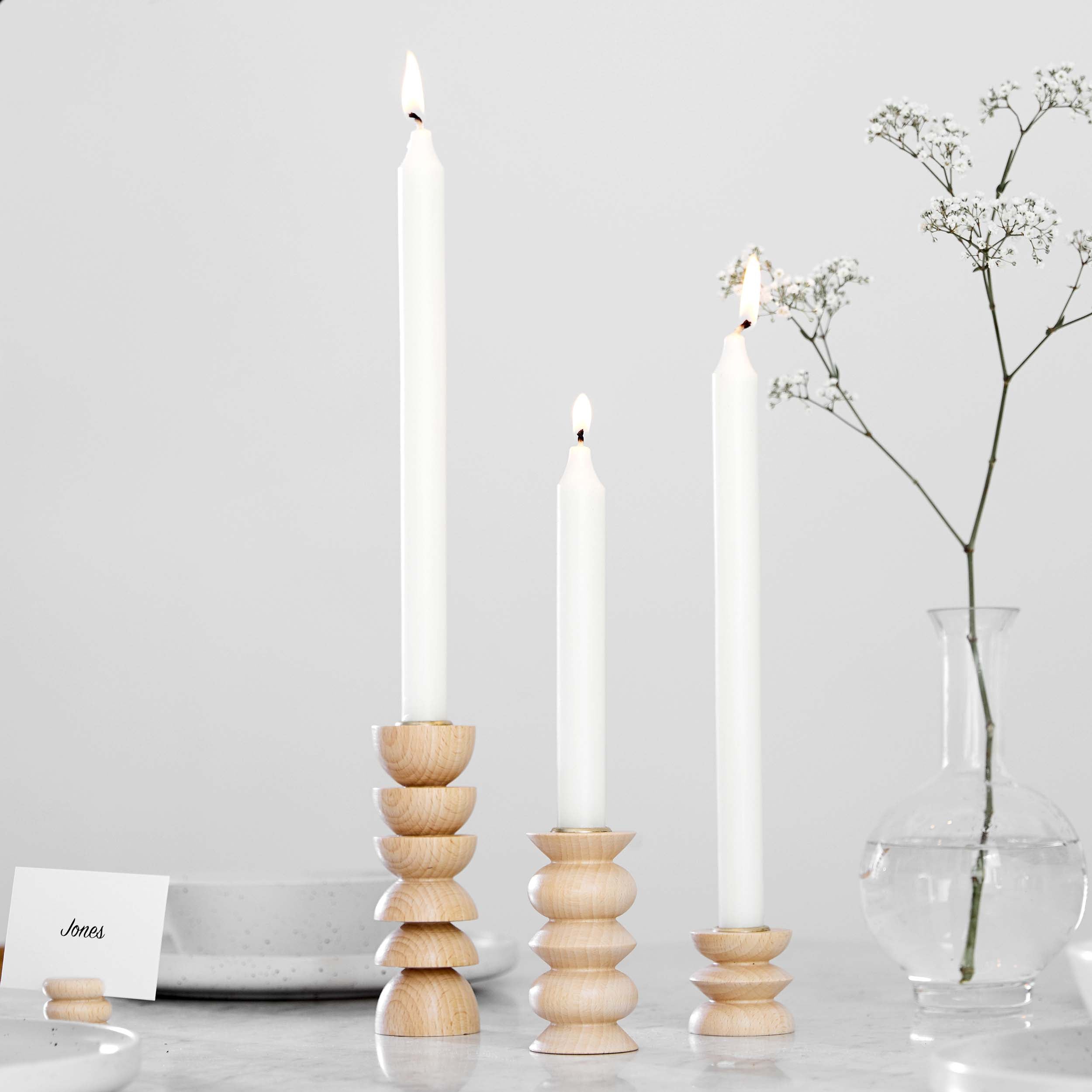 Totem Wooden Candle Holder - Short Nº 3