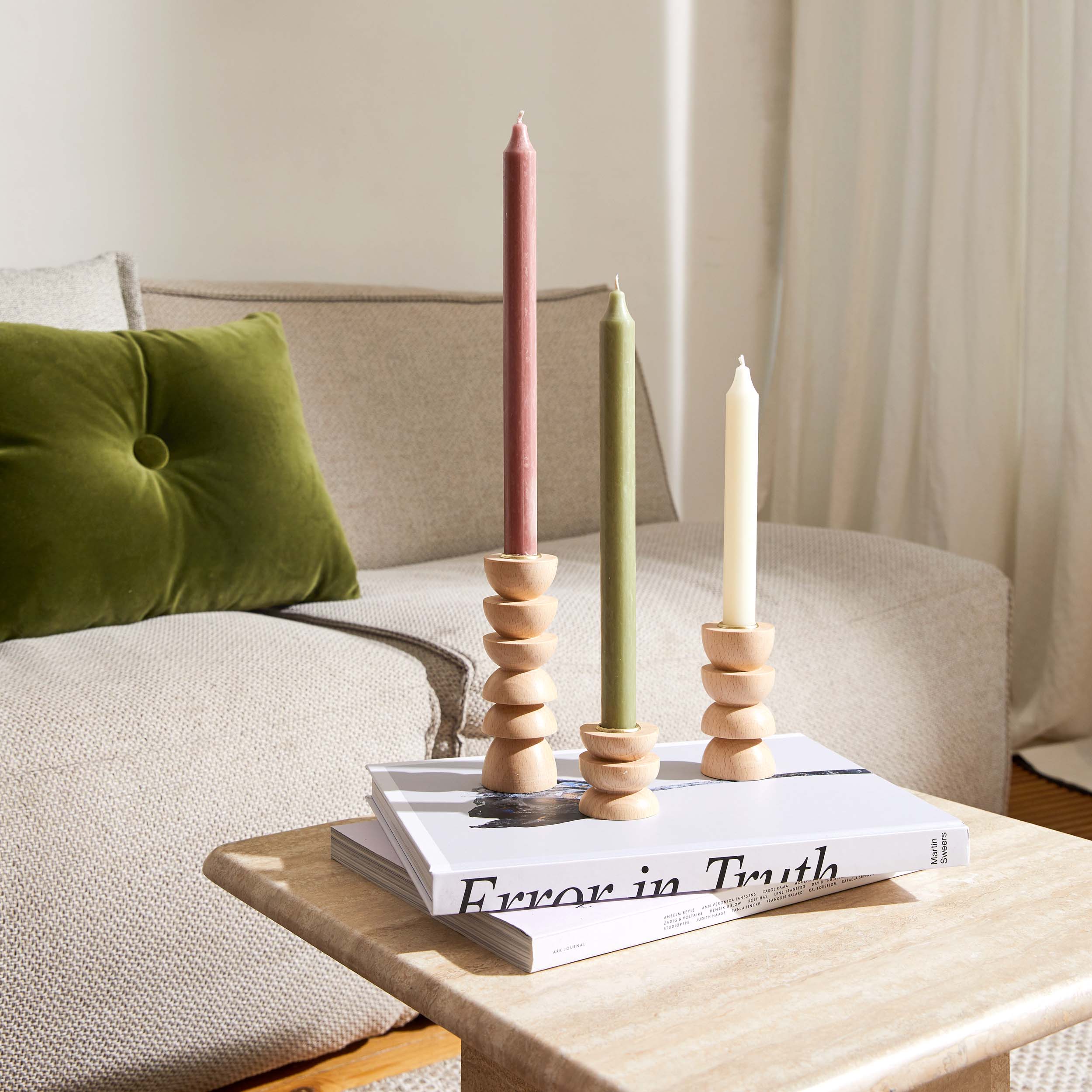Totem Wooden Candle Holder - Medium Nº 4